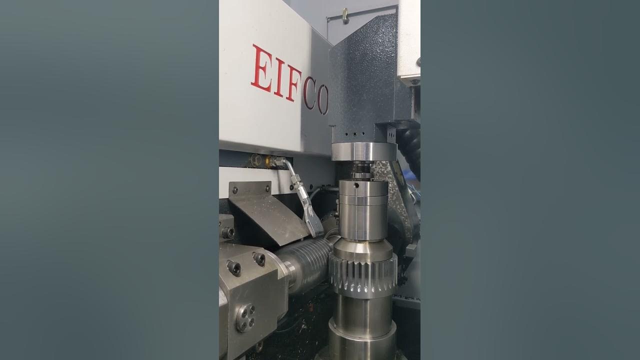 Dry Gear Hobbing in HOBBER 180 EIFCO YouTube