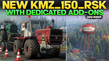 New Tractor KMZ_150_RSK in SnowRunner With Dedicated Add-ons Must Own For Update Farming Regions