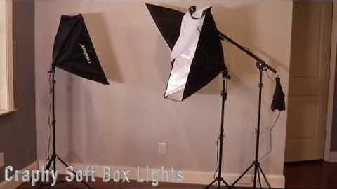 Soft Box Lights by CRAPHY  20"x25" Soft box + 80" Light Stand + Carrying Bag - Quick Review