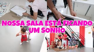 MARIDO MONTOU MAIS UM MOVEL PARA NOSSA SALA NOVA - PRIMEIRO ENSAIO DE NATAL COM NOSSO BEBE| Dani