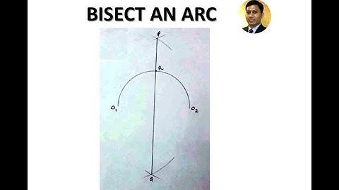 How to bisect an arc | Geometric Construction | Engineering Drawing