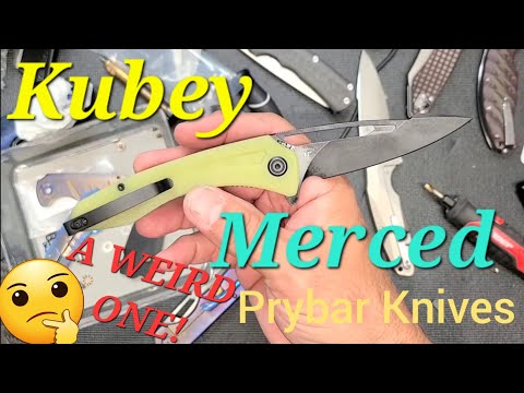 WEIRD Kubey Merced! Aus 10/g10 Black & yellow-ish? Budget Veloce Quick Unboxing Space Ship Knife!