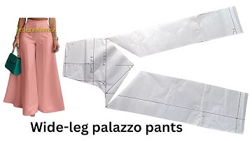 How to Cut and Sew Wide-Leg Palazzo Pants | Easy Step-by-Step Sewing Tutorial for Beginners