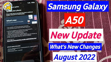 Samsung Galaxy A50 New Update August 2022 | Samsung A50 New Software Update