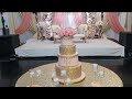 #203 Pastel  de bodas con lentejuelas