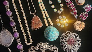 SPEND A LITTLE & MAKE A LOT  I CAN HELP! Antique & vintage jewelry haul  gold silver & costume