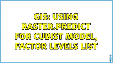 GIS: Using raster.predict for Cubist model, factor levels list