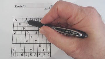 Sudoku Primer 104 - solving tips for hard puzzle - diagonal pattern
