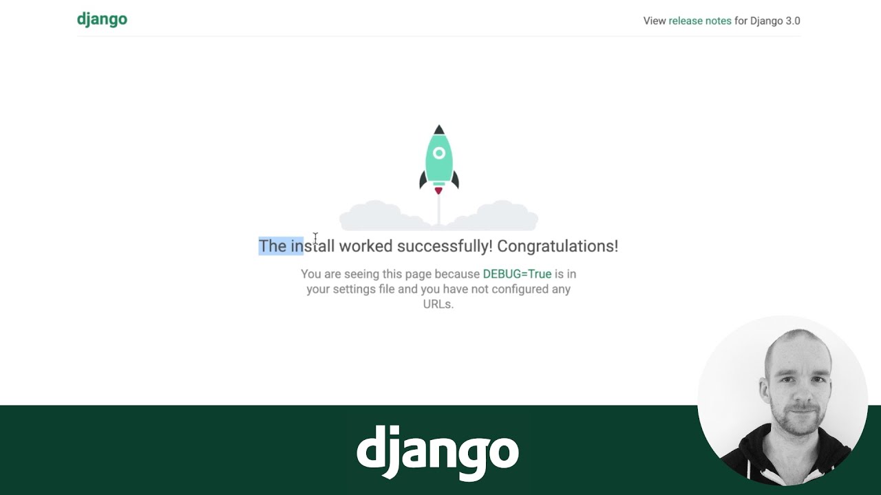 How to install, create and run a Django 3 project - YouTube
