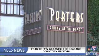 Porters in downtown Medford closes its doors