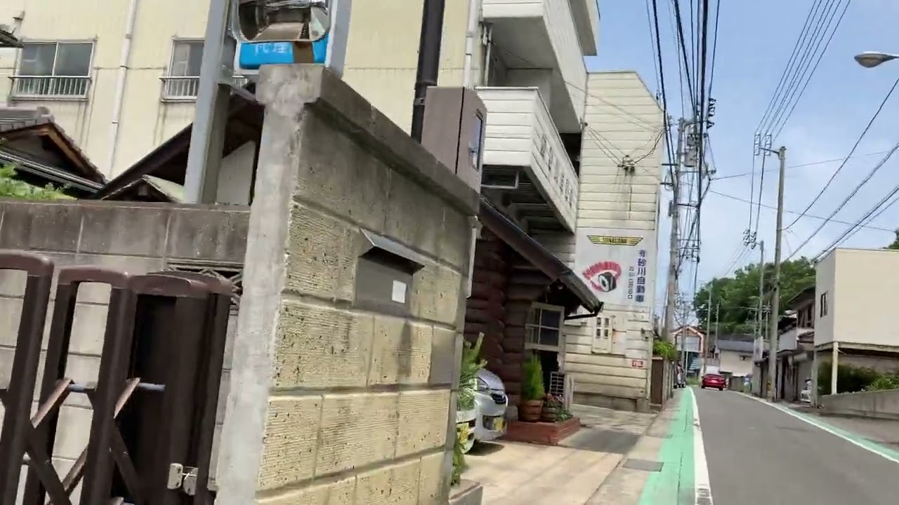 さぬき市志度と鴨庄の町境の路地裏を走る（其十二）、Shido and Kamosho, running along the back alleys of the town border
