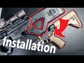 4k hera arms cqr stock installation in tokyo marui mtr16 airsoft