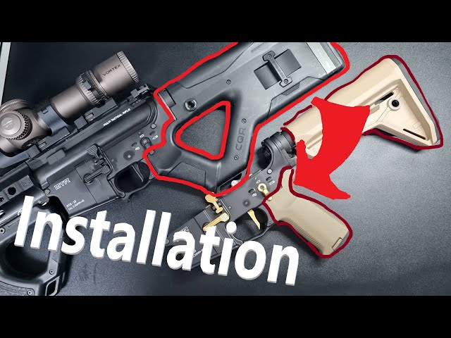 4K] Hera Arms CQR stock Installation in Tokyo Marui MTR16 #airsoft