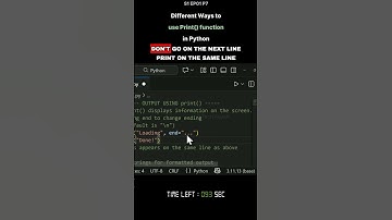 Different Ways to use Print() function in Python - S1 EP01 P7