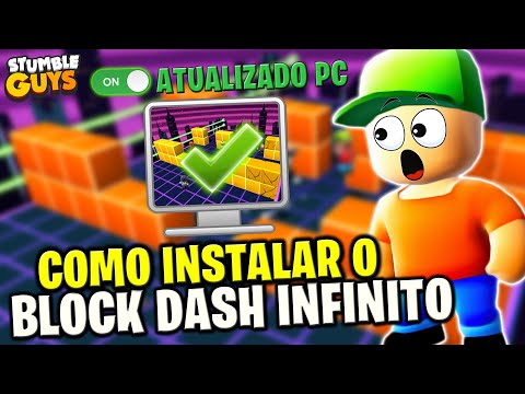 ✓ [ATUALIZADO] COMO JOGAR O NOVO BLOCK DASH INFINITO DO STUMBLE