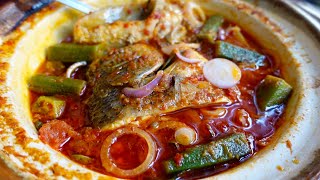 马来西亚🇲🇾食谱酸辣鱼🐟（Asam pedas鱼），肉质又嫩又滑；辣中带酸！🌶️😋Malaysian 🇲🇾 recipe spicy and sour fish 🐟 (Asam pedas fish)