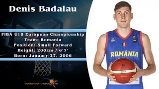 Denis Badalau 2023 U18 European Championship Highlights