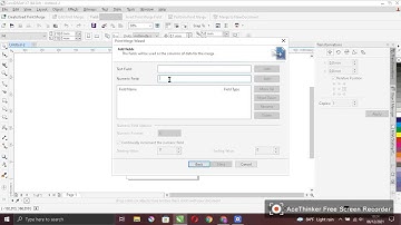 Automatic Numbering On Corel Draw / PrintMerge
