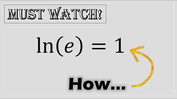 ln(e)=1 Proof