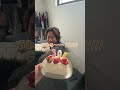 朝から寝室で誕生日お祝いしました！#夫婦#ドッキリ#誕生日