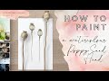 How To Paint A Watercolour Poppy Seed Head