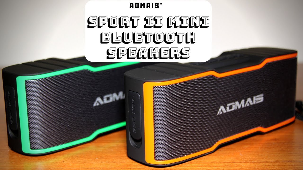 Speakers That Can Connect To One Another Aomais Sport Ii Mini Bluetooth Speakers Youtube