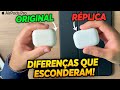 AIRPODS PRO: Réplica vs. Original! Ninguém te contou essas DIFERENÇAS!