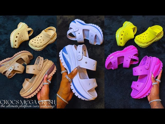 HUGE MEGA CRUSH CROCS UNBOXING REVIEW & TRY ON | FT. ALL NEW