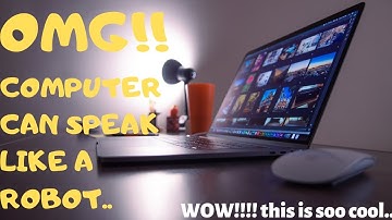 OMG new notepad  trick to make windows computer talk and speak like robot as jarvis