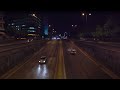 2hrs Night City Traffic Ambience for sleeping, relaxing | ASMR Ambient Sounds