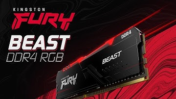 Memória Gamer RGB de Alta Performance - Kingston FURY Beast DDR4 RGB