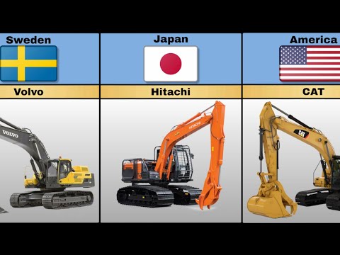 Excavator From Different Countries | Excavator Dari Berbagai Negara