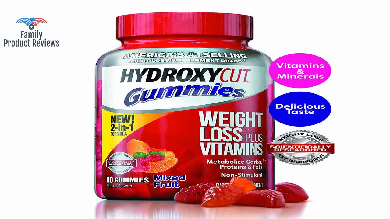 Hydroxycut NonStimulant Weight Loss Mixed Fruit Gummies 90 Count YouTube