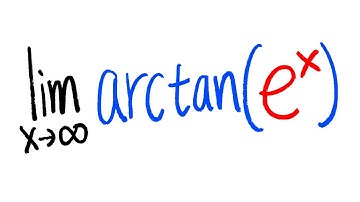 limit at infinity arctan(e^x), calculus 1 tutorial