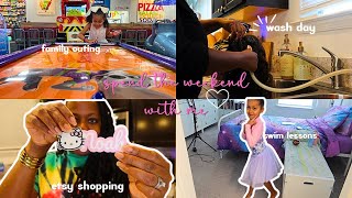 WEEKEND VLOG♡|swim lessons, wash day, the crustiest place on Earth, cutsy Etsy find