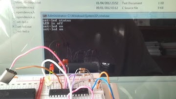 VUSB atmega8 LED demo