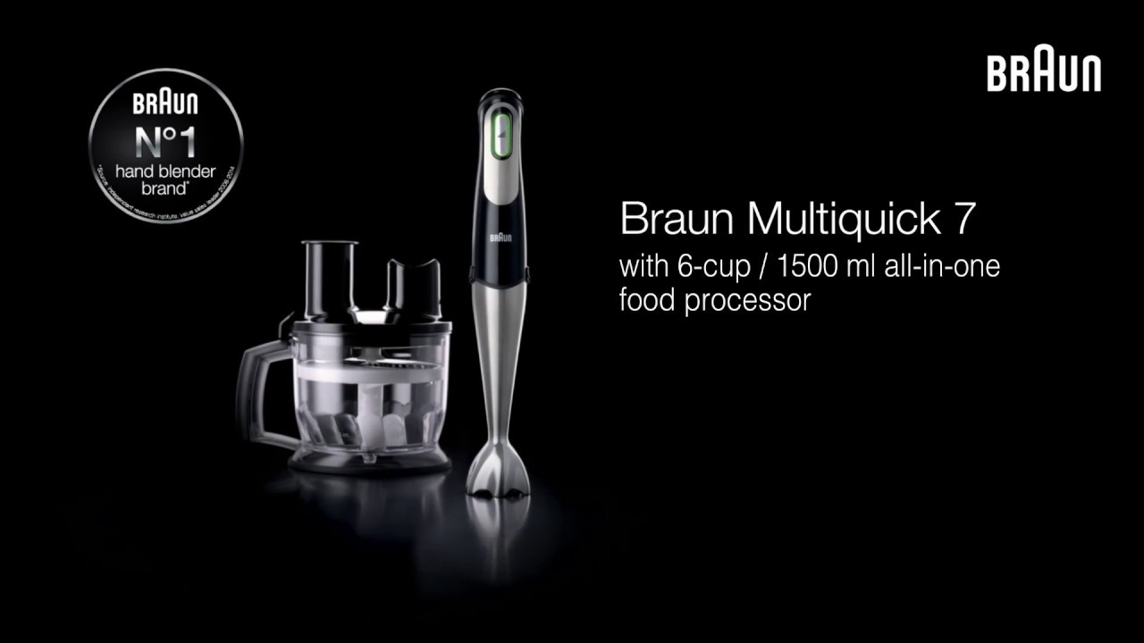 Braun MultiQuick 7 Smart-Speed Hand Blender with 1.5-Cup Chopper 