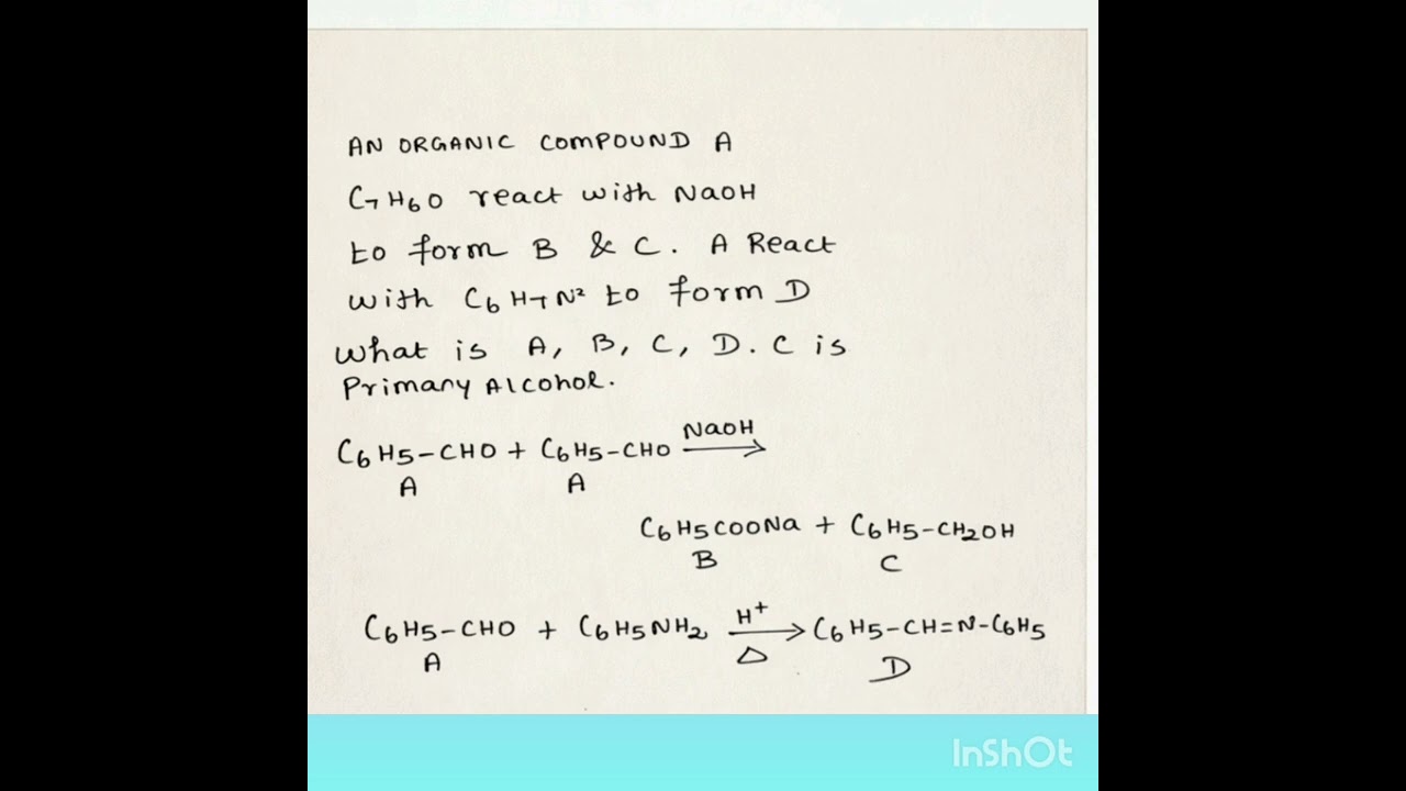 #12 CHEMISTRY problem regarding cannizaro reaction 