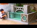 Designer Outdoor Water Fountain - DIY Aquarium Landscape Curved Bridge Design Ideas