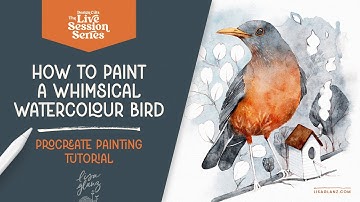 How to Paint Birds in Procreate with Digital Watercolour Brushes