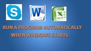 Run a program automatically without clicking on it