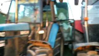 unloading haylage