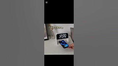 Digital Clock Wireless Charger Phone QI Wireless Charging LED Alarm Clock