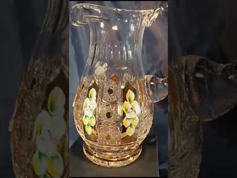Crystal jug, Handmade P+M Glass Bohemia We speak: Czech, English, Russian whatsapp +420603464551