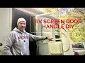 RV Screen Door Crossbar Handle DIY for renting your RV Outdoorsy RVshare