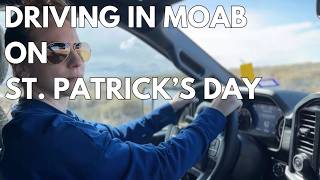 Driving in Moab on St. Patrick's Day