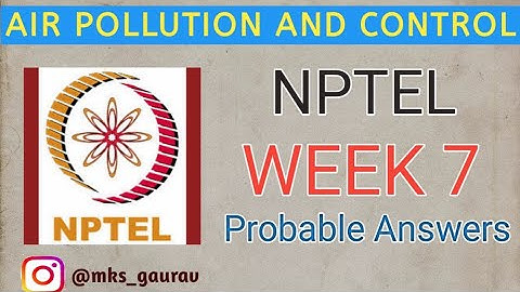 Air Pollution And Control Assignment 7 Answers | NPTEL Answers | Most Probable Answers