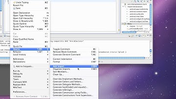 Android Application Development Tutorial - 51 - Setting up a Menu with MenuInflater