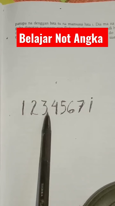 Belajar Not Angka #notangka
