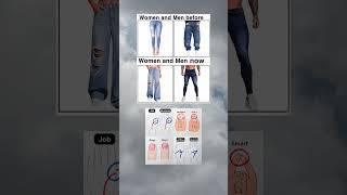 Trend will change generation to generation women and men dresses before vs now 😂🤣
